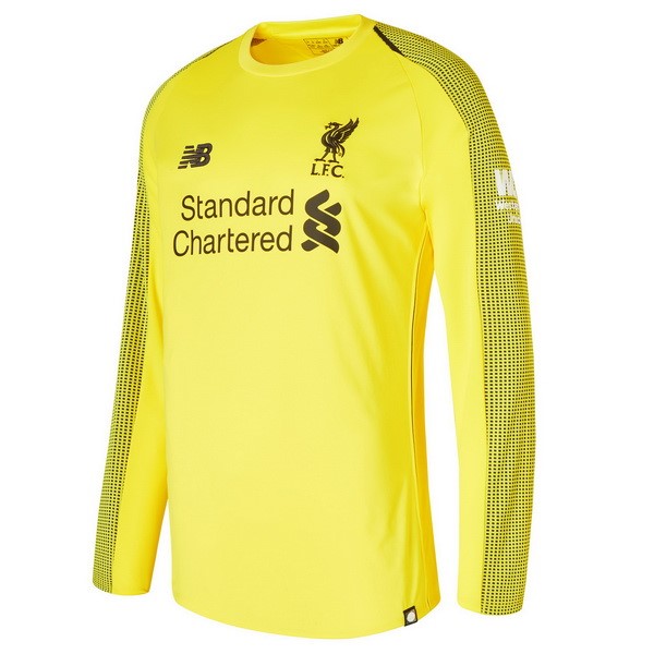 Camiseta Liverpool Primera equipo ML Portero 2018-19 Amarillo